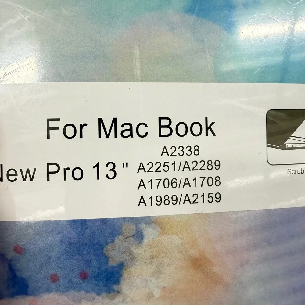 MacBook Pro 13 Case Watercolor Abstract Hard Shell A2338 A2251 A1706 A1989 Blue